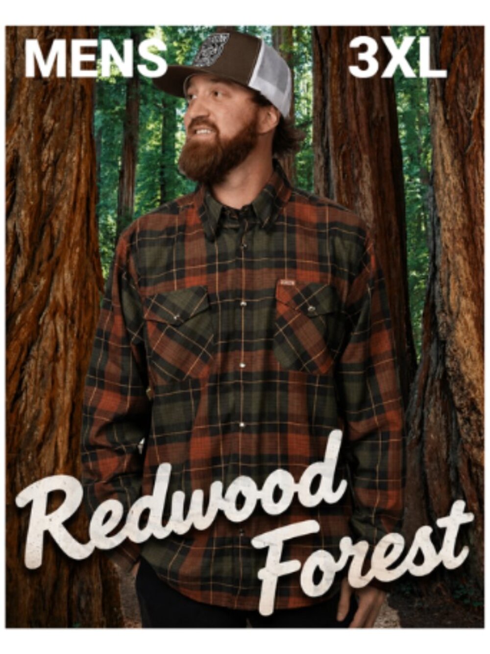 DIXXON Flannel REDWOOD FOREST Flannel Shirt - Men's 3XL